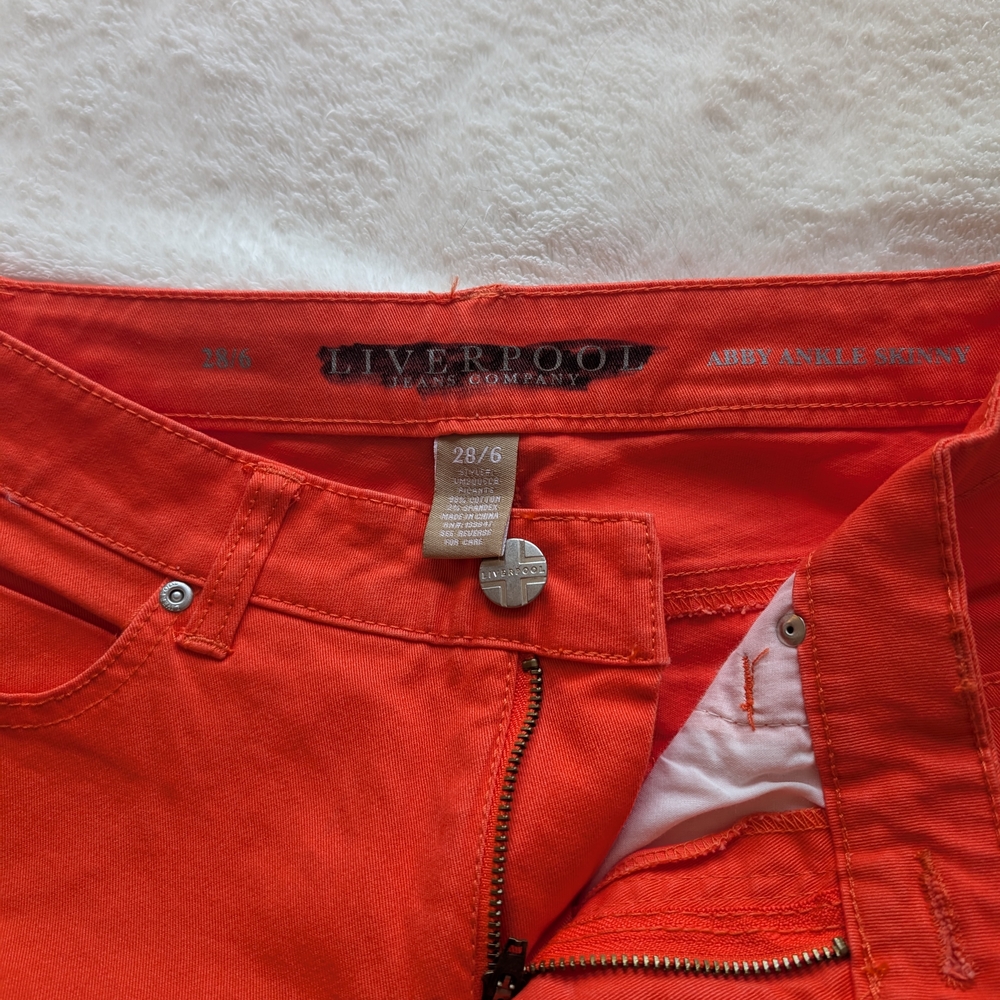 Liverpool Jeans Company Abbey Ankle Skinny - Orange